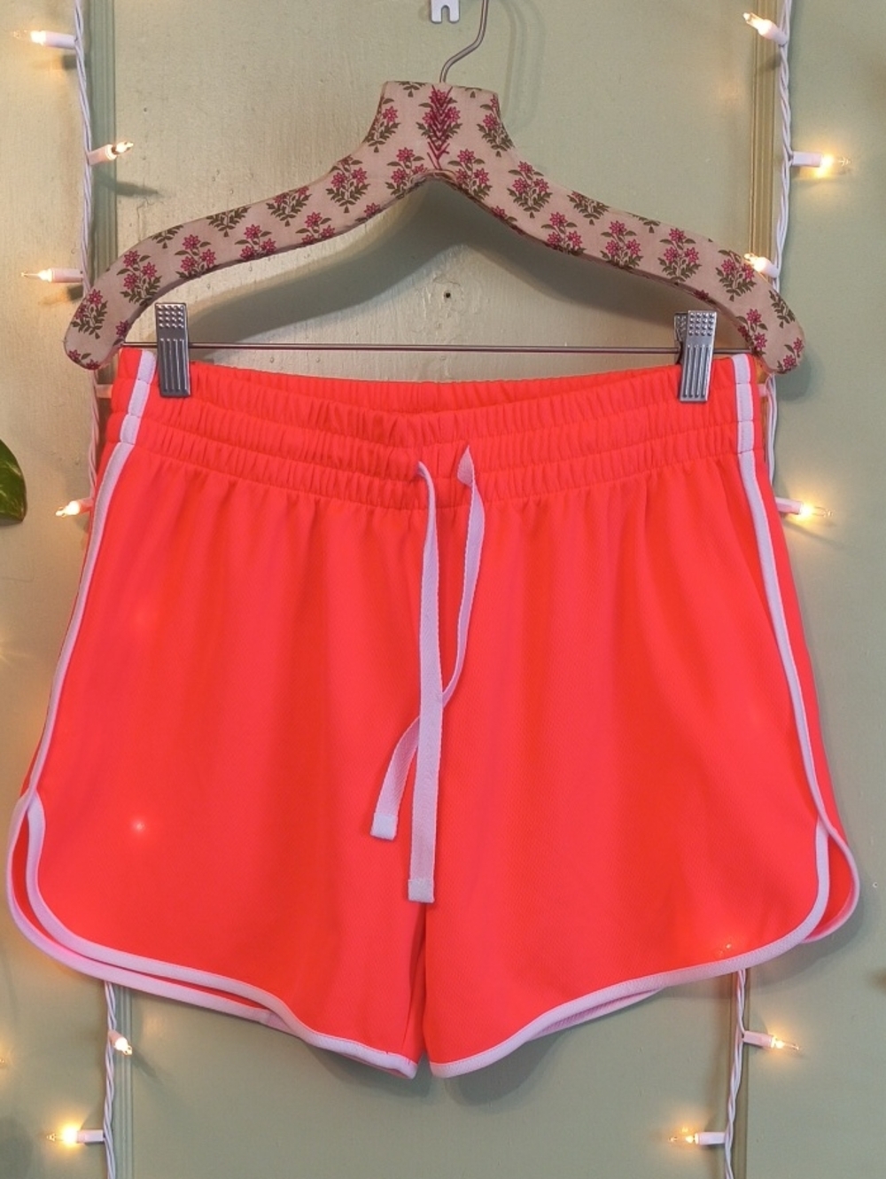 Women's Zone Pro Ultra Fluorescent Highly Visible Neon PINK & White Shorts M